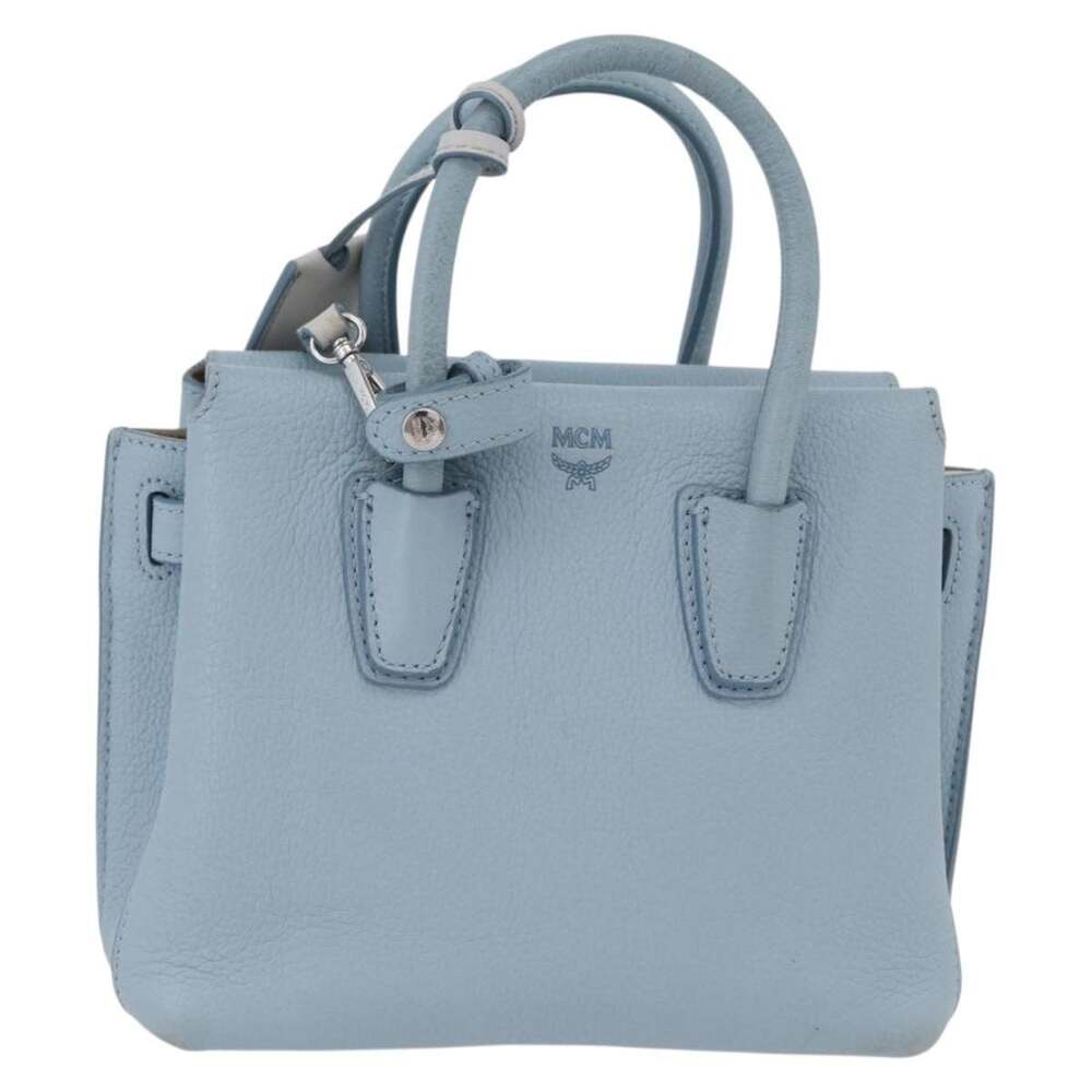 MCM Leather Handbag Light Blue